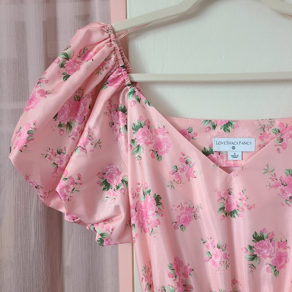 LoveShackFancy x Target Cecile Floral Mini Dress - Picture 4 of 7